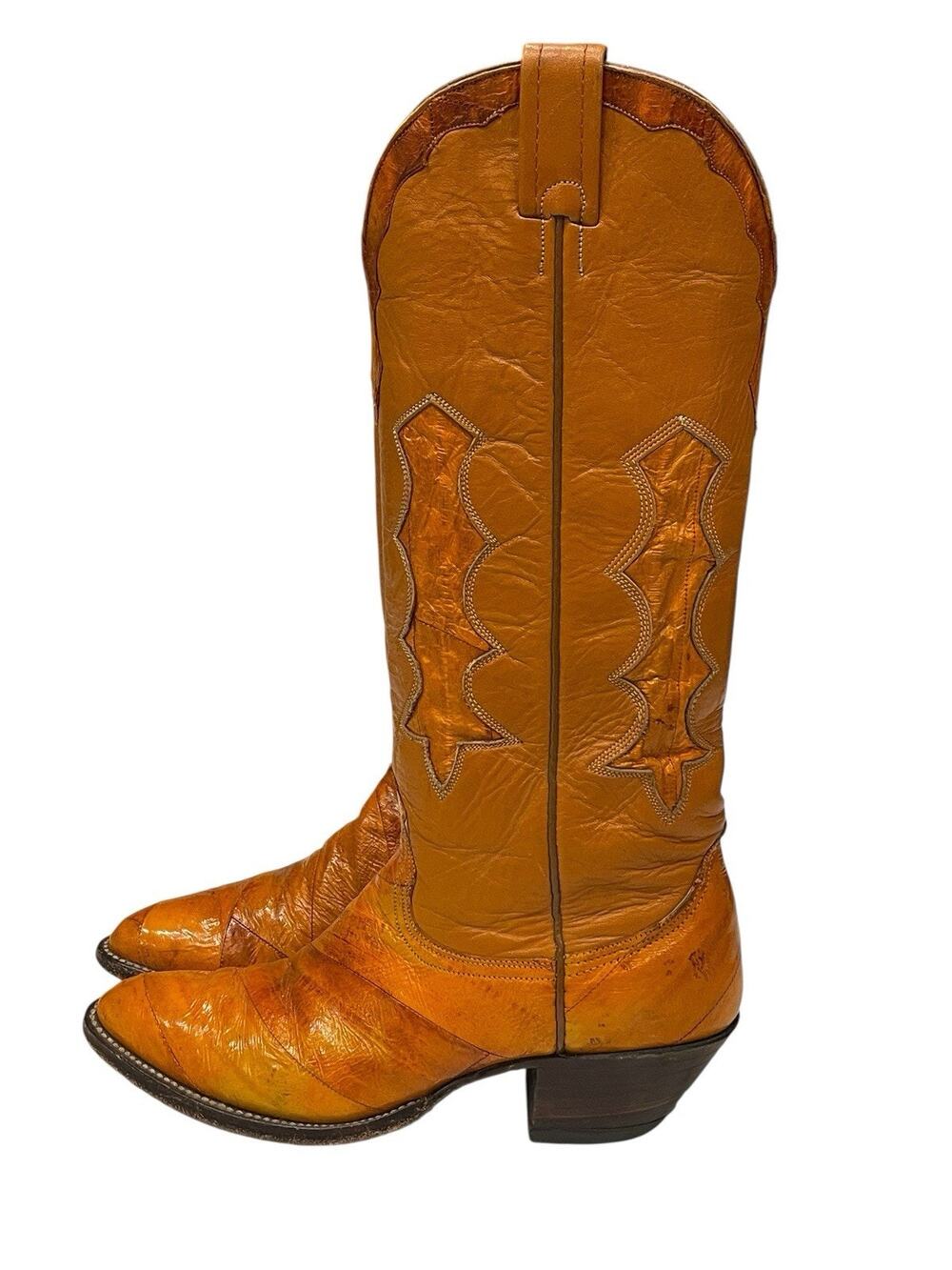 Nocona Buttercup USA Vintage, Western Cowboy Dance Hall Rodeo Boots Sz US 7.5 B